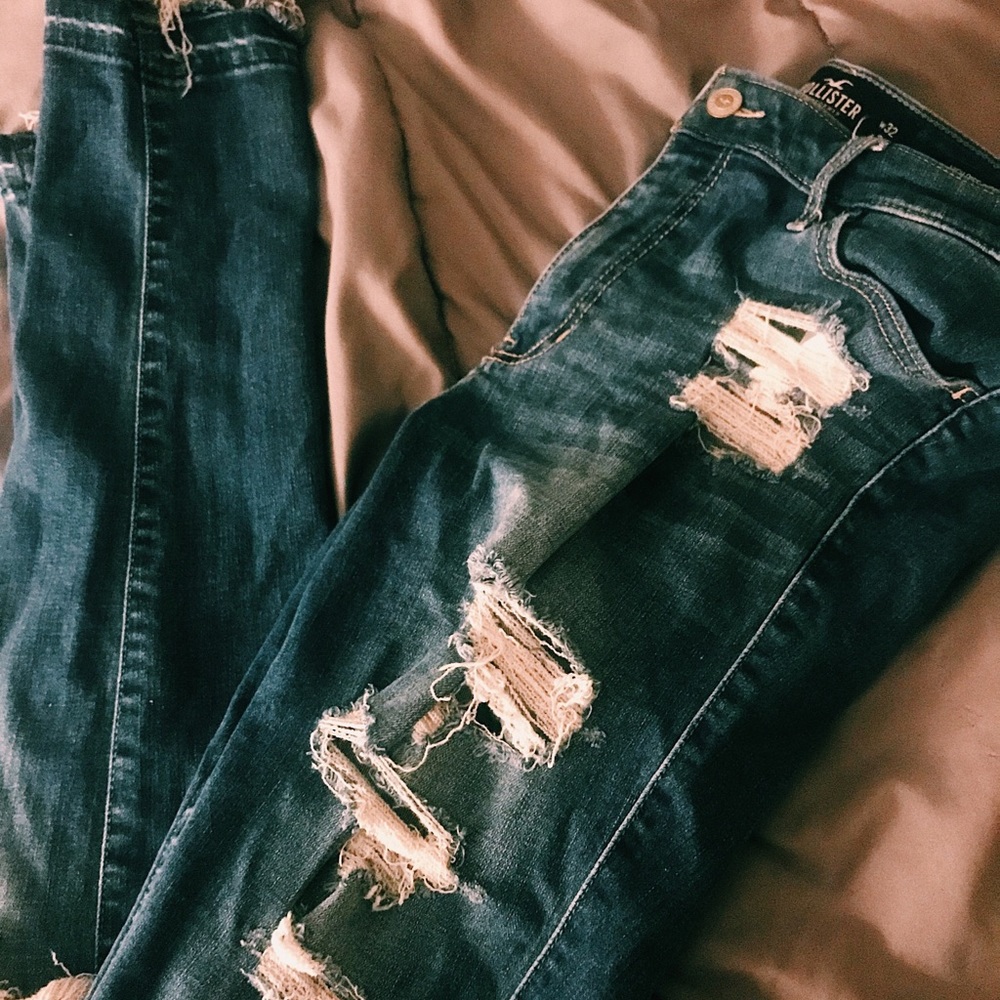 High Waisted Hollister Jeans